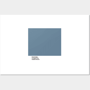 pantone 17-4021 TCX Faded Denim Posters and Art